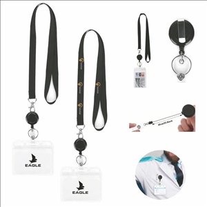 ID Badge Holder with Lanyard